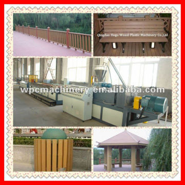 WPC decking,flooring,wall panel,fence profiles production line WPC production line